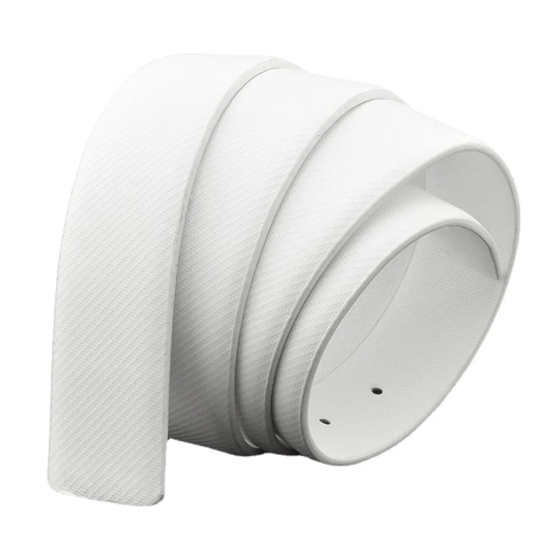Men'S Accessories Trending - White Cowhide Men's Pin Buckle Belt