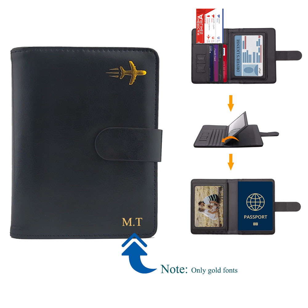 Men'S Accessories Premium - Customized Premium Leather Passport Holder Cover