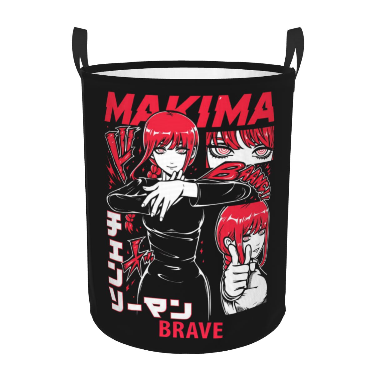 Men Accessories Hamper - Chainsaw Man Makima Manga Laundry Hamper