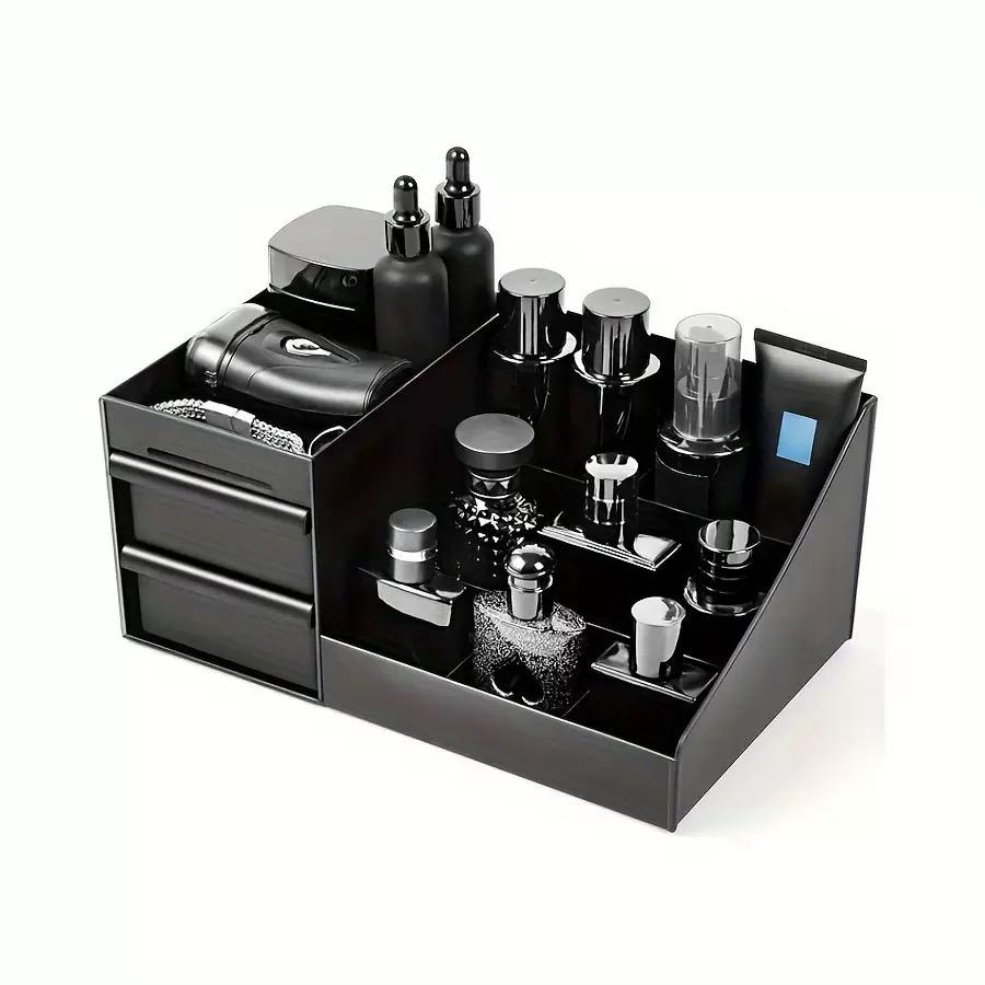 Men'S Accessories Rack - Vintage Bathroom Organizer Cosmetic Storage Box