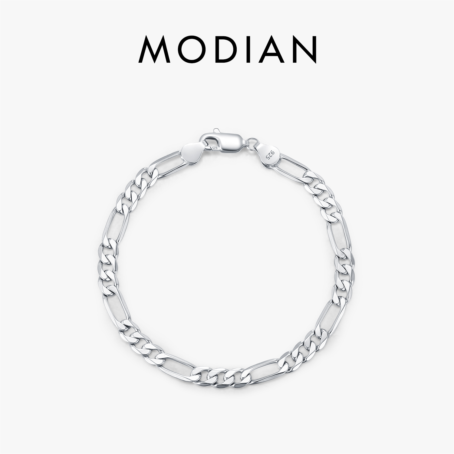 Men Accessories Chain And Bracelet - MODIAN 925 Sterling Silver 3 Size