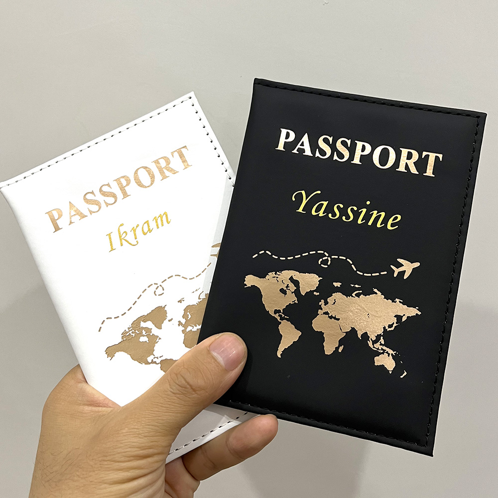 Men Accessories For Wedding - New Cute Personalized Passport Cover Plane