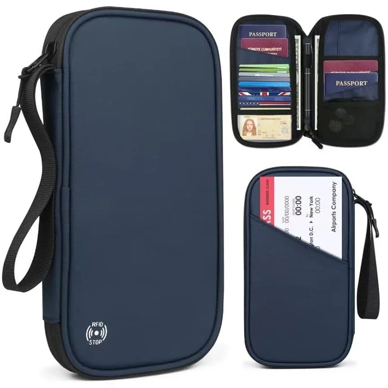 Men'S Accessories Rack - Lightweight Family Travel Passport Cover Wallet
