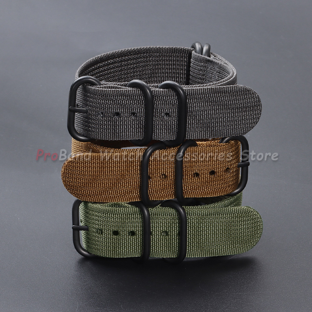 Watch Strap Nylon Silver Black - Men Accessories Ring And Bracelet ulasan dan harga