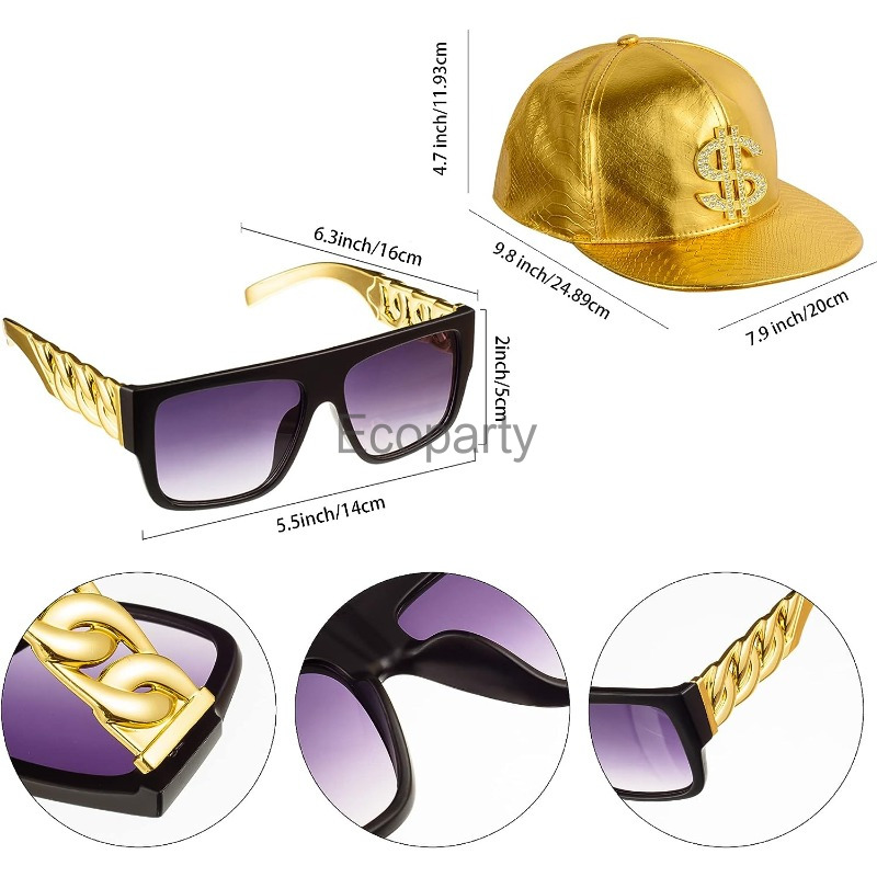 80s 90s Hip Hop Costume Access - Men Accessories Chain And Bracelet ulasan dan harga