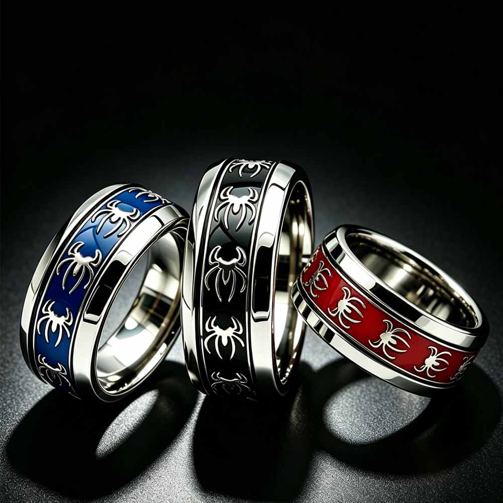 New Vintage Punk Spider Ring 3 - Men Accessories Wholesale ulasan dan harga
