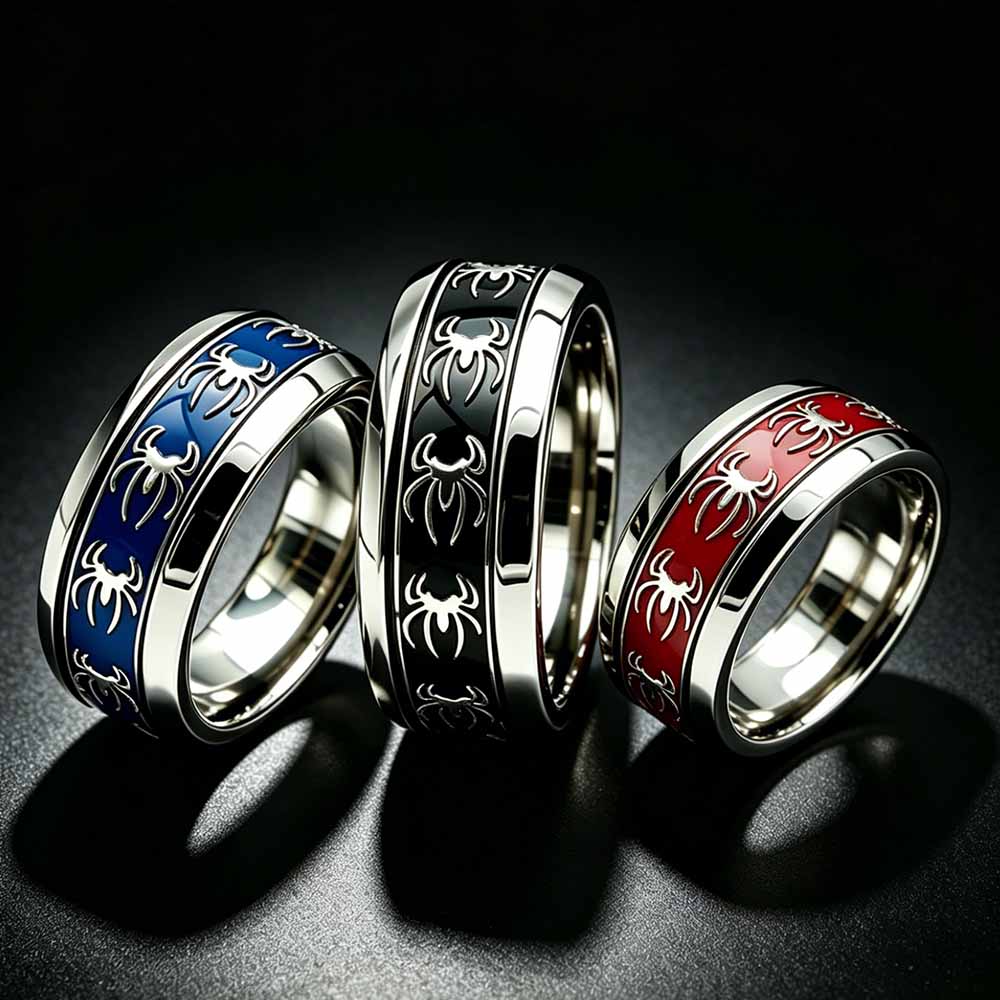 New Vintage Punk Spider Ring 3 - Men Accessories Wholesale ulasan dan harga