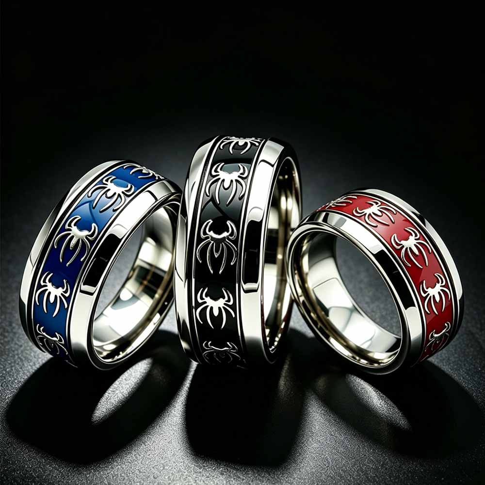 New Vintage Punk Spider Ring 3 - Men Accessories Wholesale ulasan dan harga