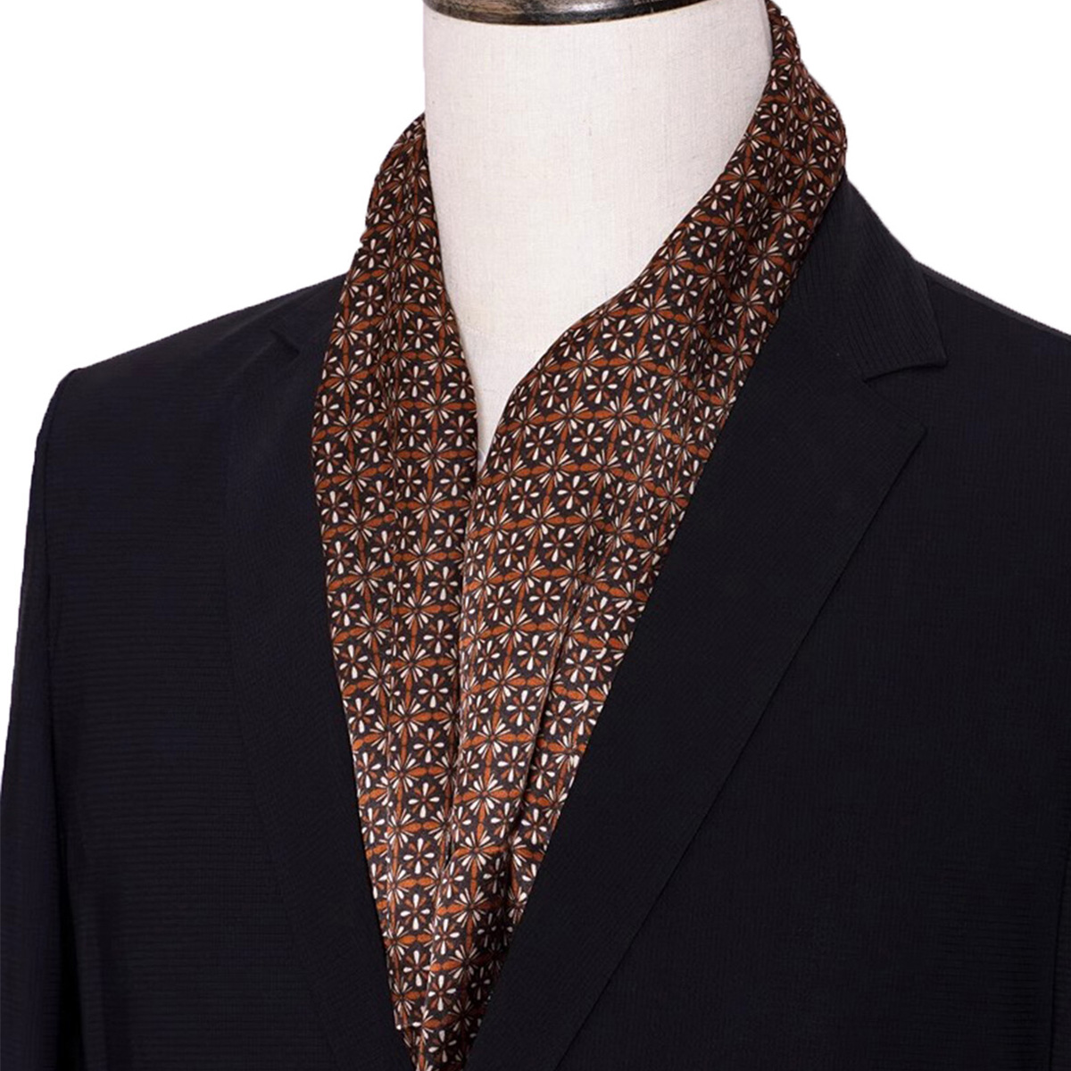 New Men's Stripe Silk Scarf Ho - Men'S Accessories Premium ulasan dan harga