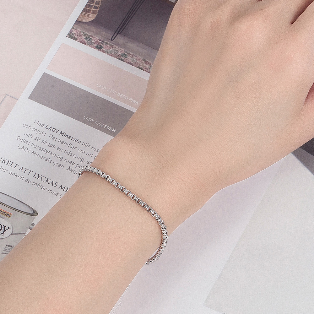 Unisex 925 Sterling Silver Cuf - Men Accessories Chain And Bracelet ulasan dan harga