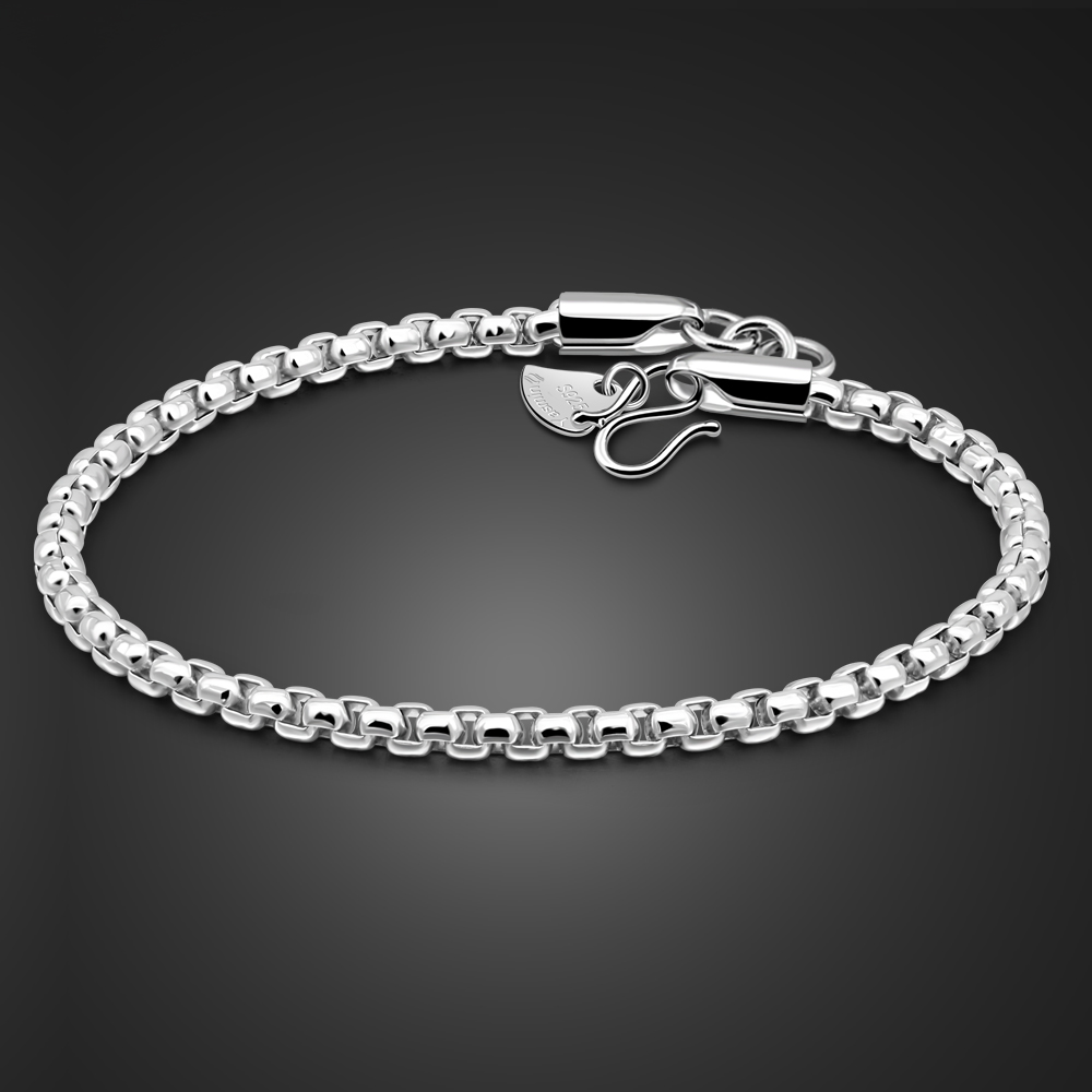 Unisex 925 Sterling Silver Cuf - Men Accessories Chain And Bracelet ulasan dan harga
