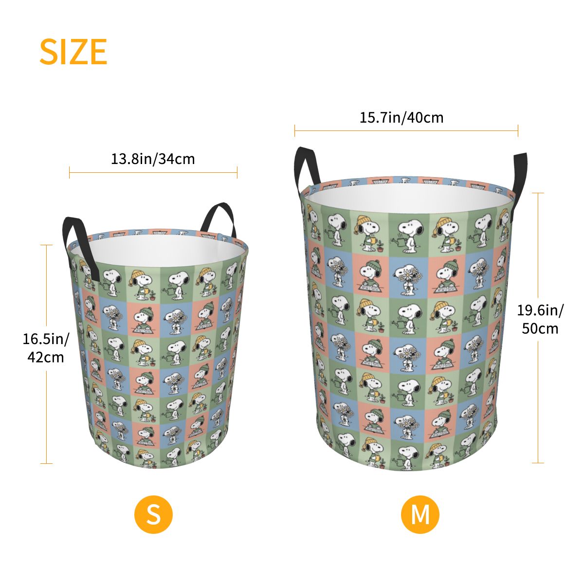 S-Snoopy Checkered Plaid Laund - Men Accessories Hamper ulasan dan harga