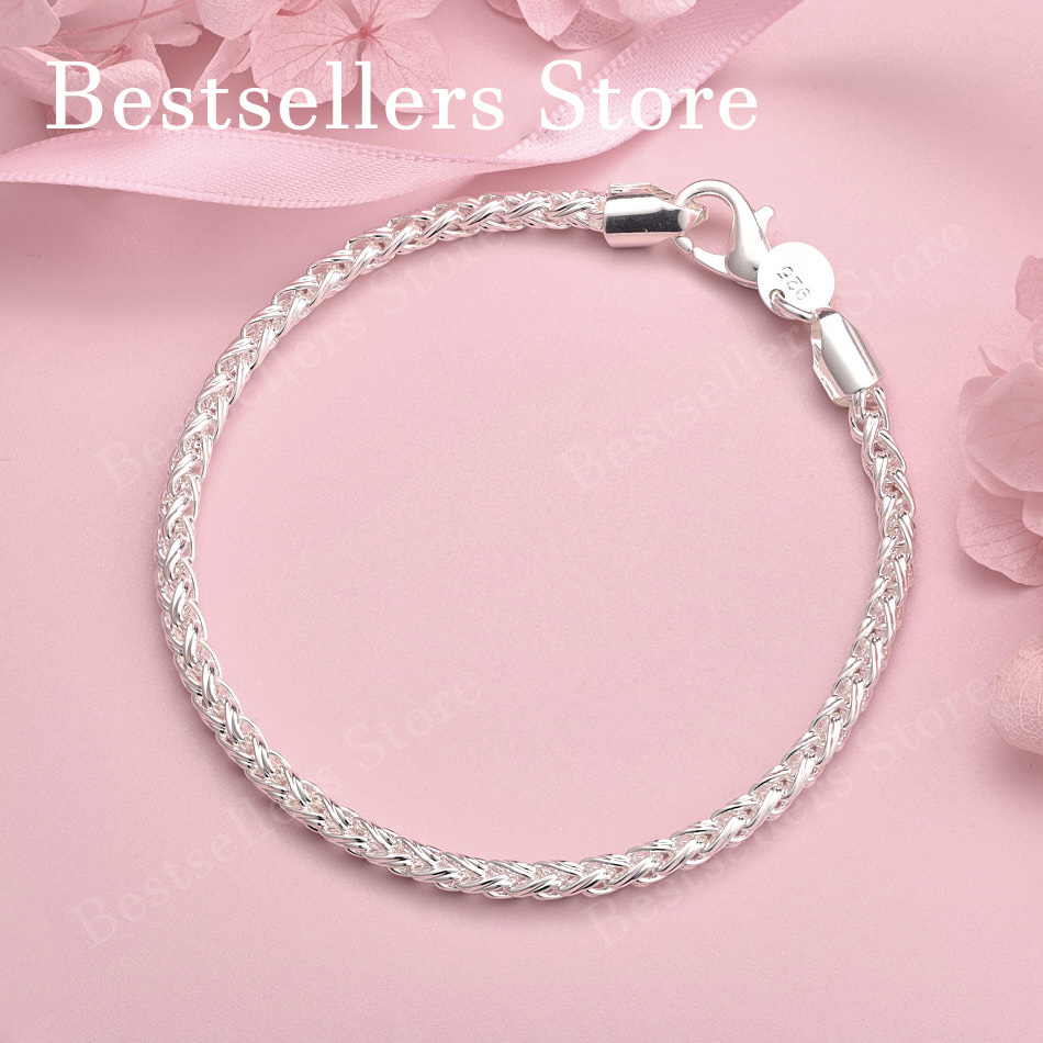 Charm 925 sterling silver 8-in - Men Accessories Chain And Bracelet ulasan dan harga