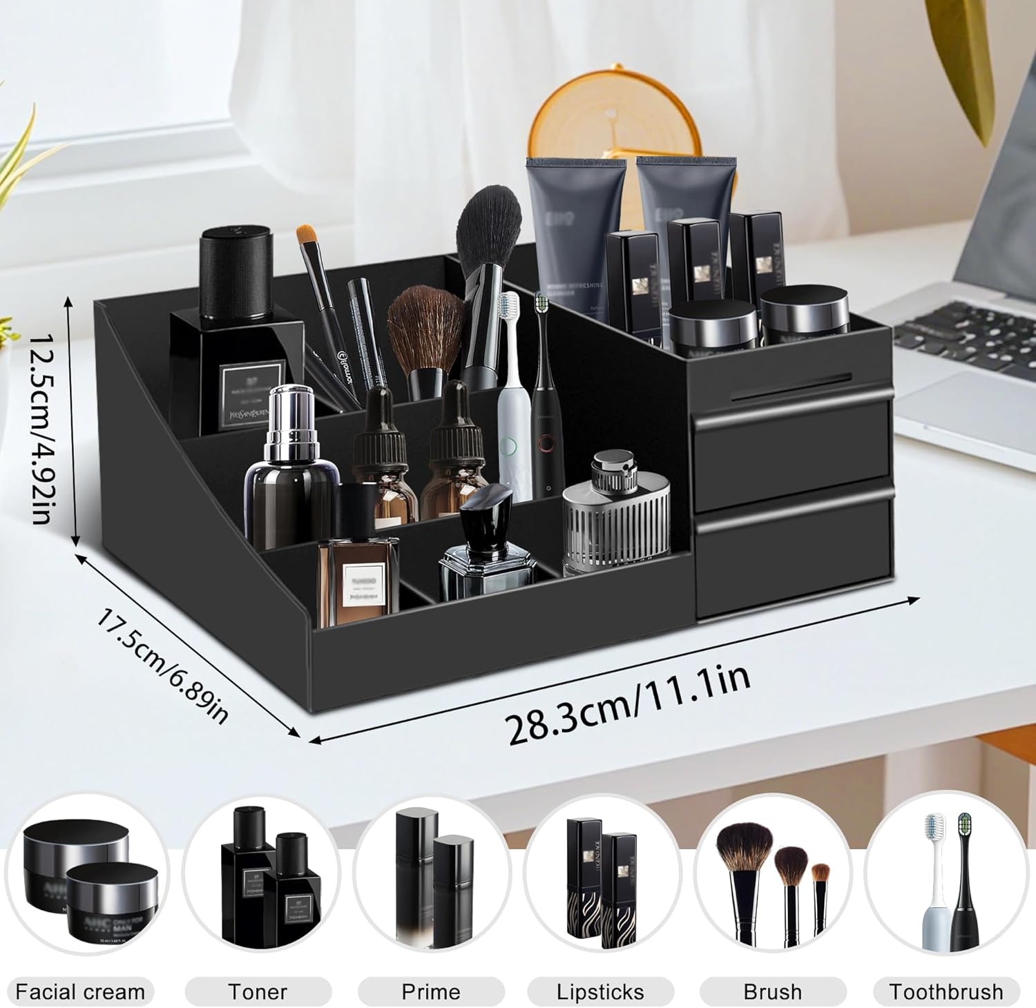 Vintage Bathroom Organizer Cos - Men'S Accessories Rack ulasan dan harga