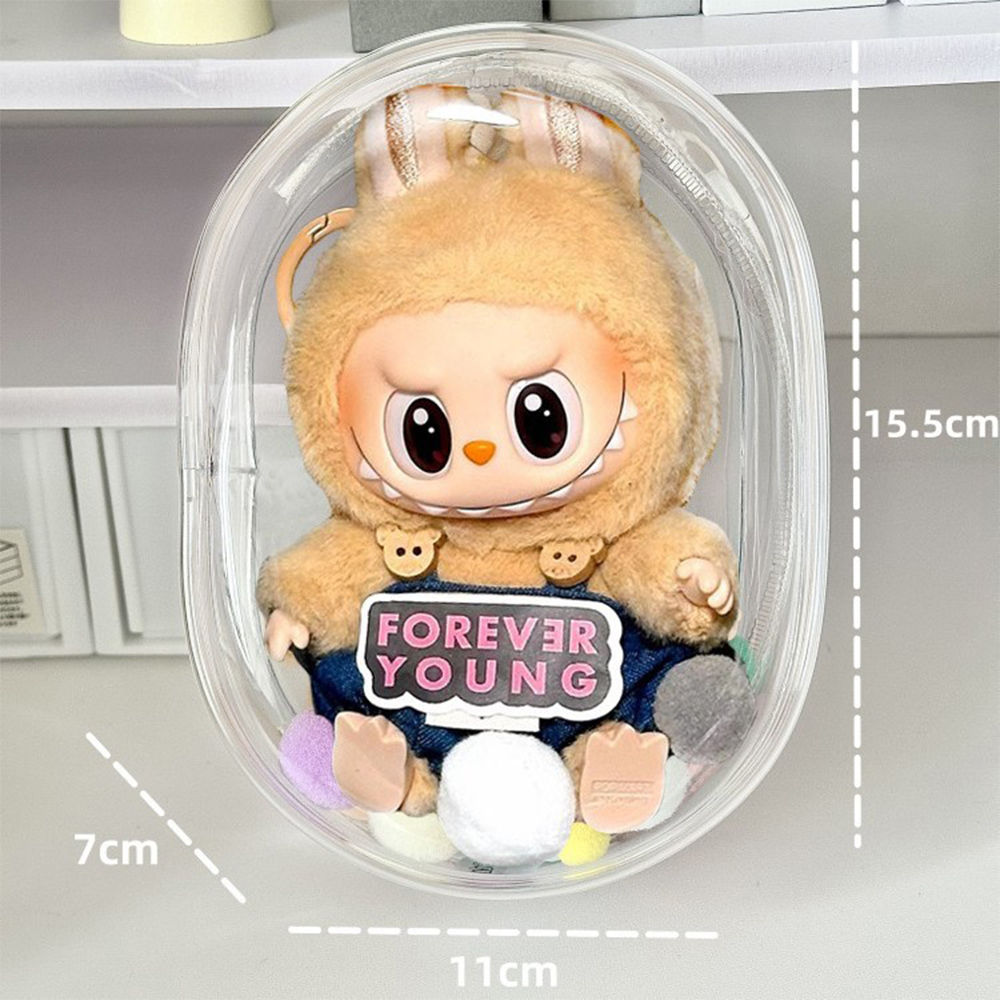 Plush Labubu Doll Transparent  - Men'S Accessories Rack ulasan dan harga