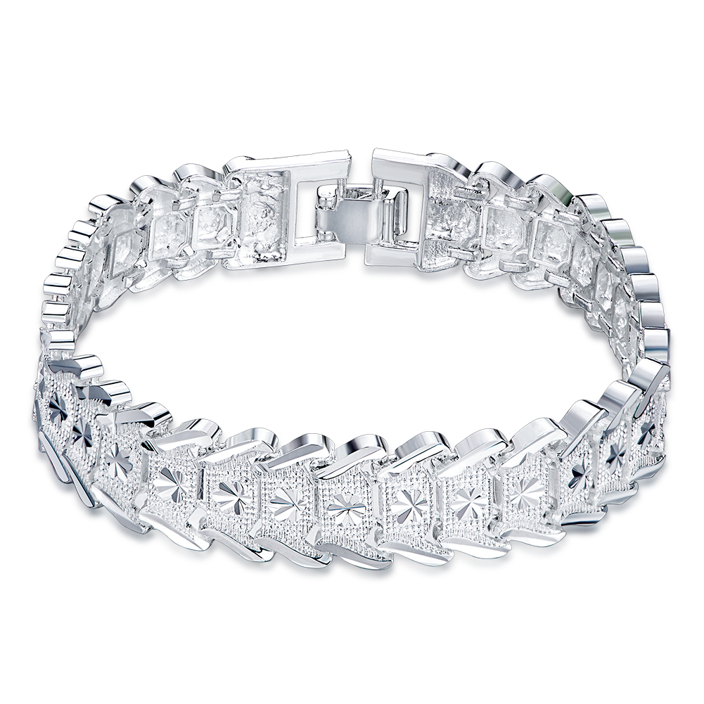 Noble 925 Sterling Silver Fash - Men Accessories Chain And Bracelet ulasan dan harga