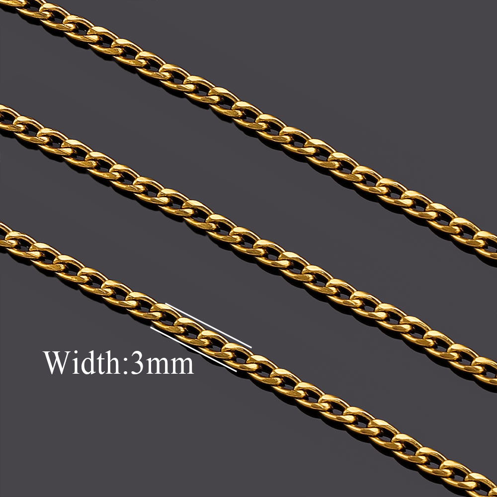 2meter Stainless Steel Lips NK - Men Accessories Chain And Bracelet ulasan dan harga