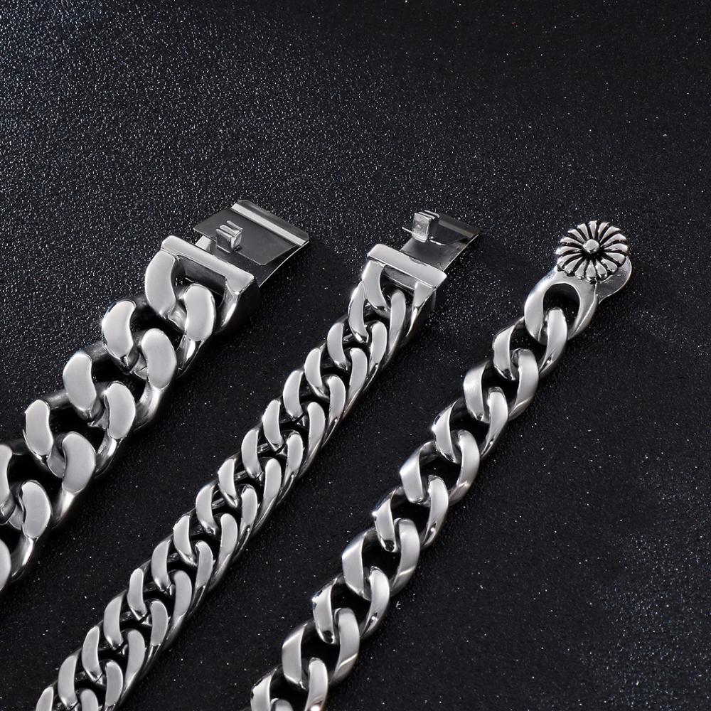 KALEN 22cm Stainless Steel Lin - Men Accessories Ring And Bracelet ulasan dan harga