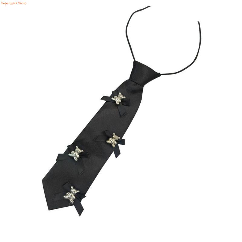 Q5WE Elegant Black Necktie Pre - Men'S Accessories Premium ulasan dan harga