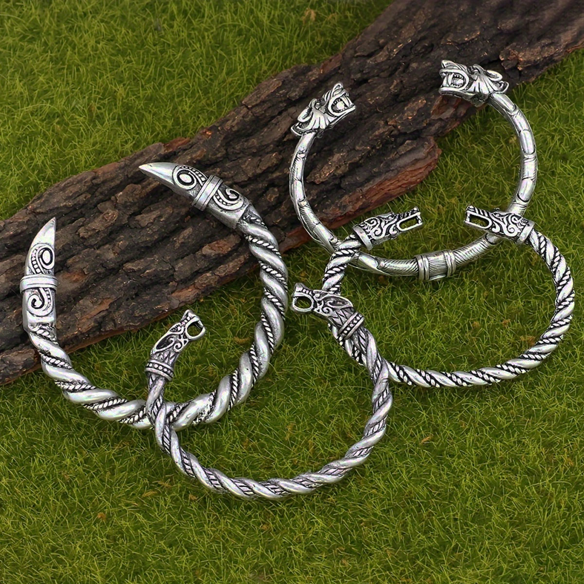 4-piece Nordic Viking Retro No - Men Accessories Ring And Bracelet ulasan dan harga