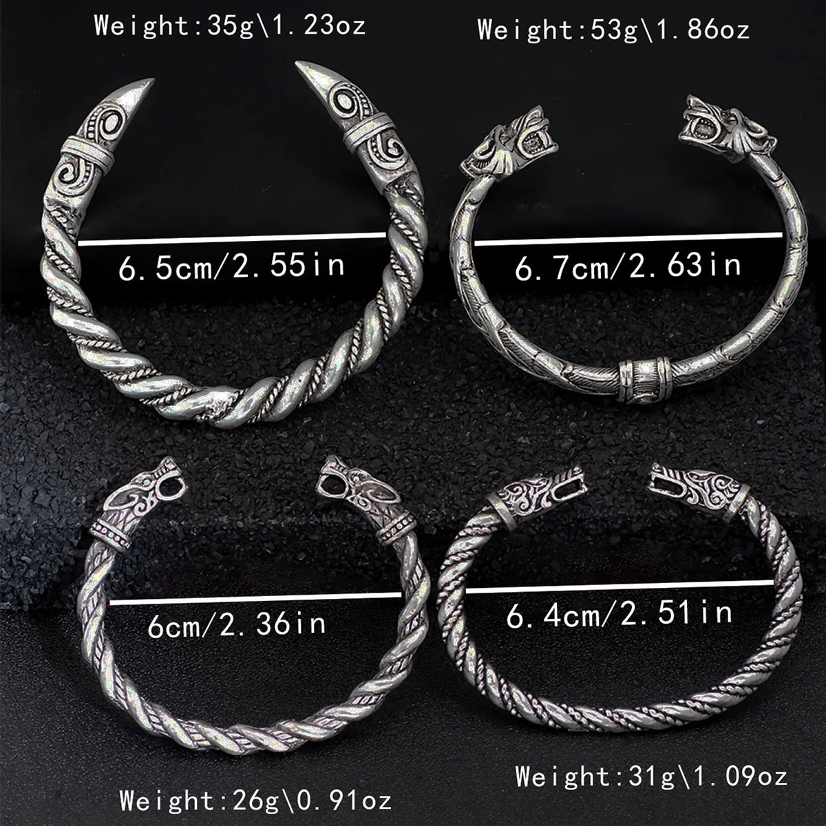 4-piece Nordic Viking Retro No - Men Accessories Ring And Bracelet ulasan dan harga