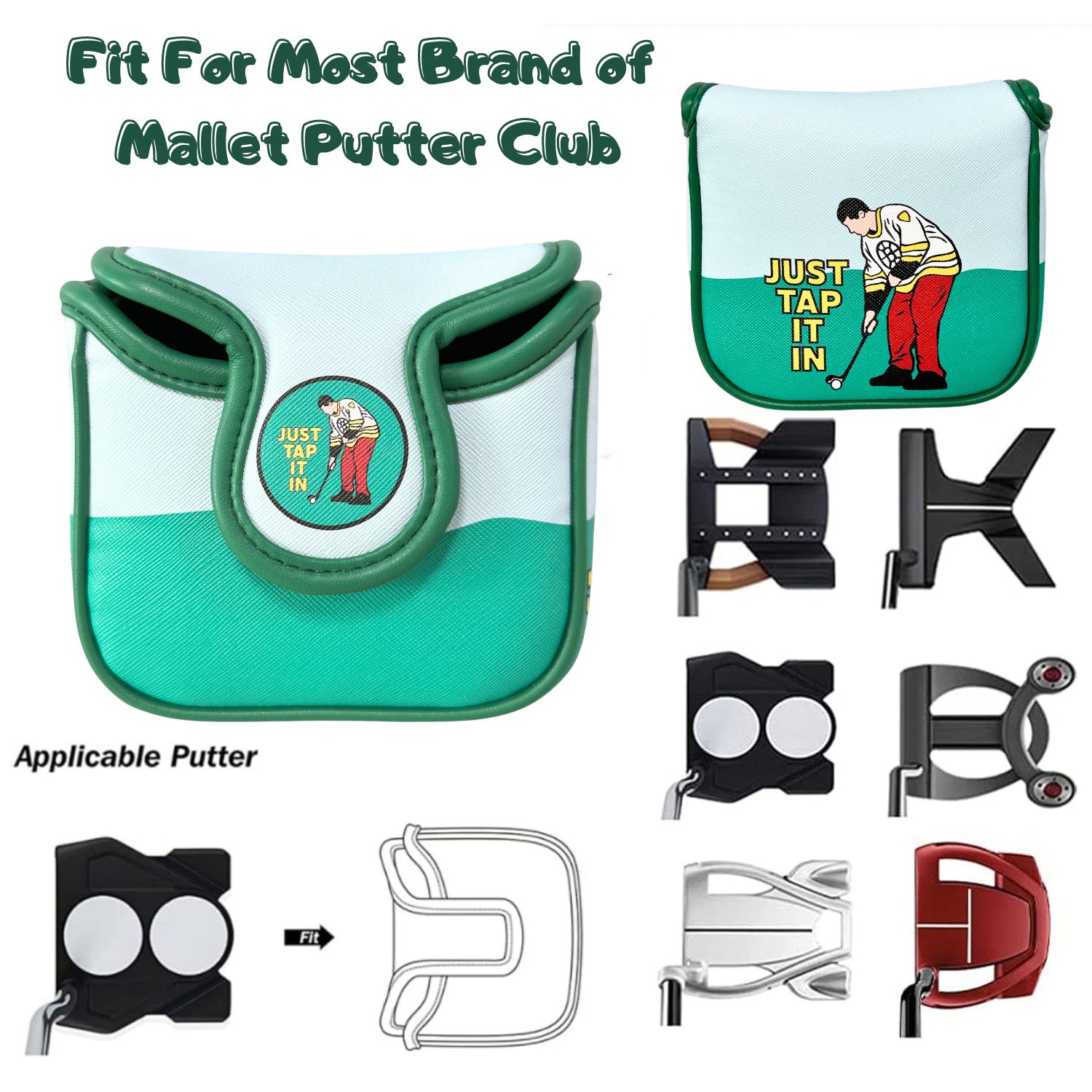 Funny PU Leather Golf Putter C - Men'S Accessories Premium ulasan dan harga
