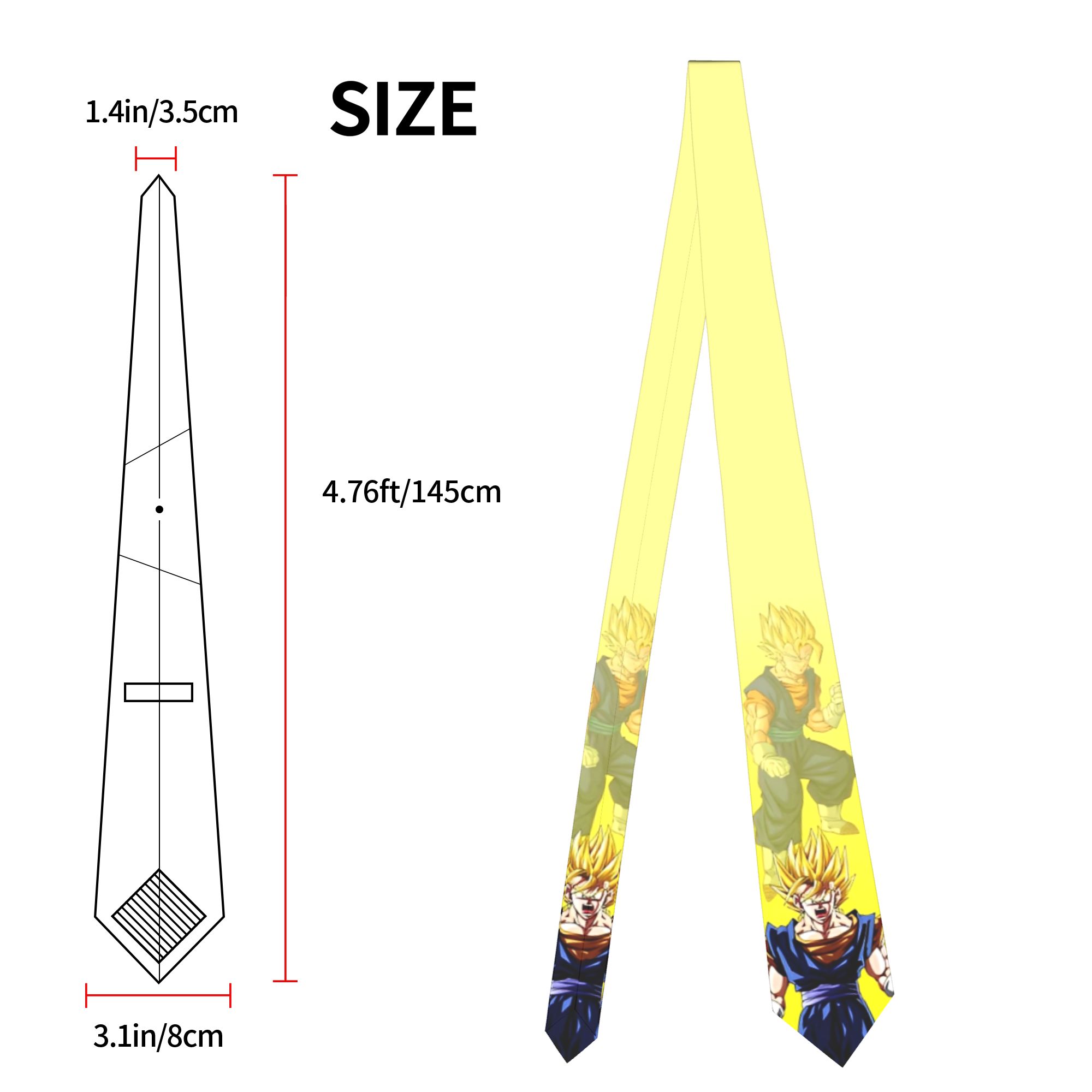 DBZ Z Characters Pattern Neckt - Men Accessories For Wedding ulasan dan harga