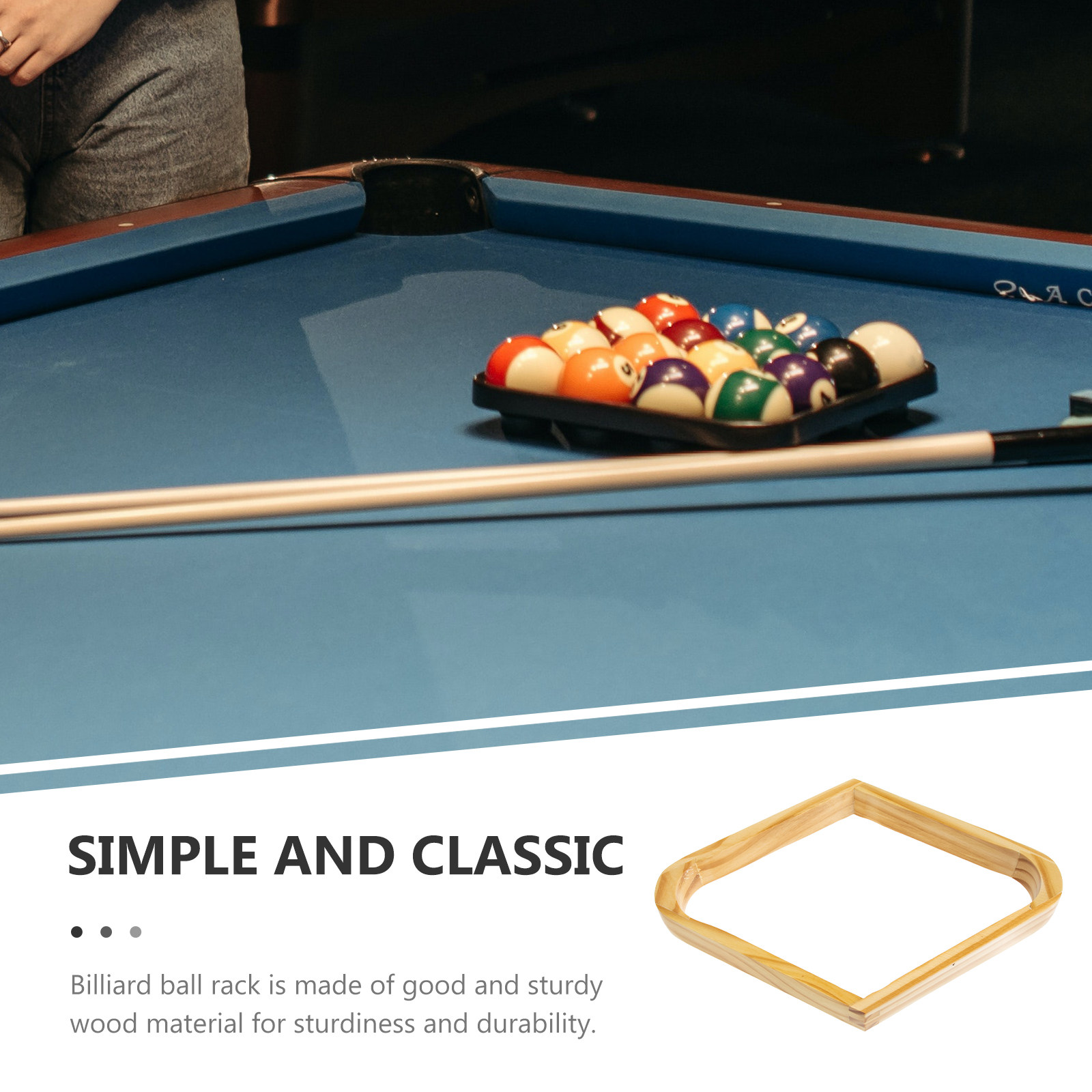 Premium Wooden Billiard Rack f - Men'S Accessories Premium ulasan dan harga