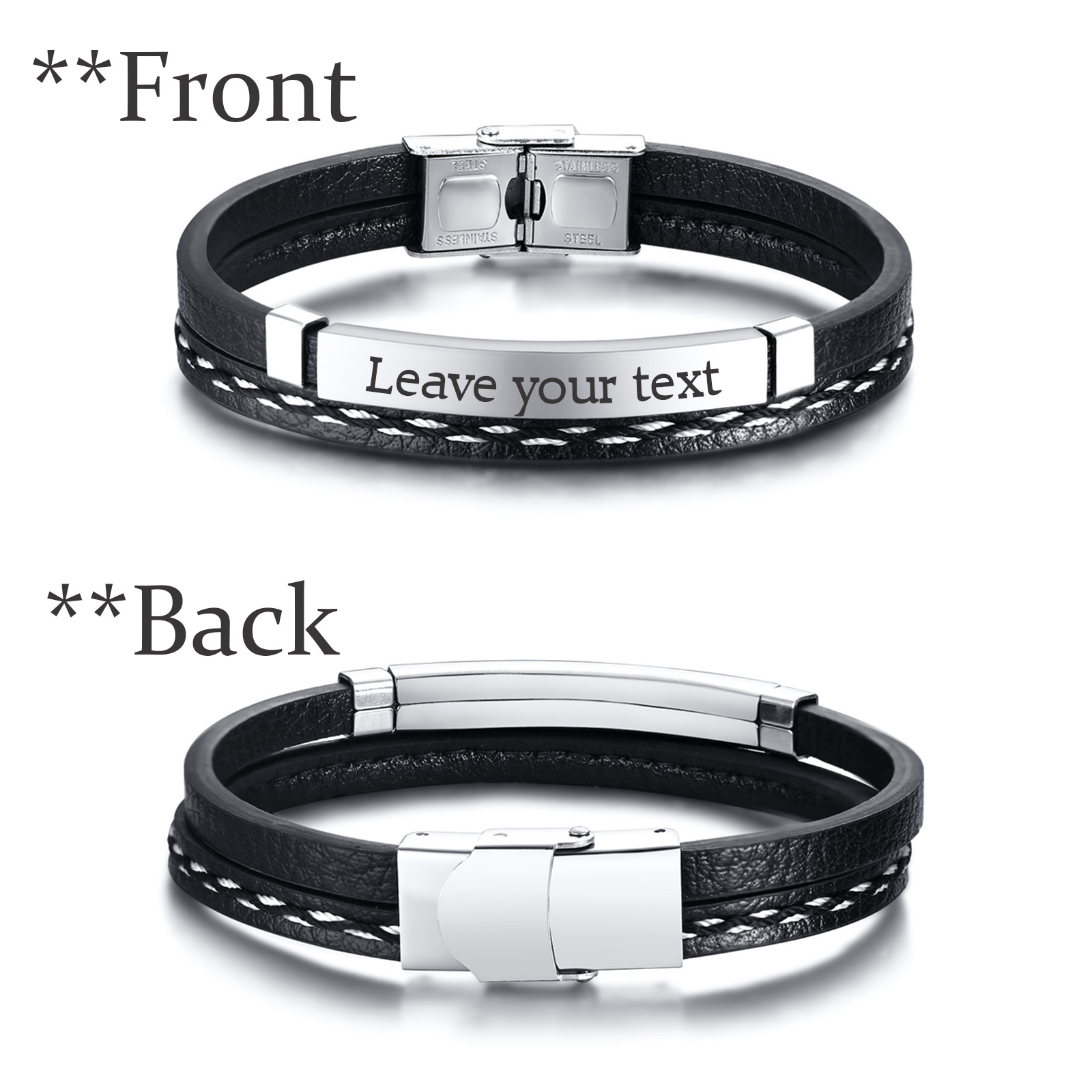 Dual-Layer Commission Braided  - Men Accessories Wholesale ulasan dan harga