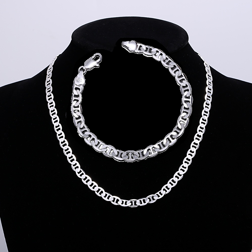 Luxury designer 925 Sterling S - Men Accessories Chain And Bracelet ulasan dan harga