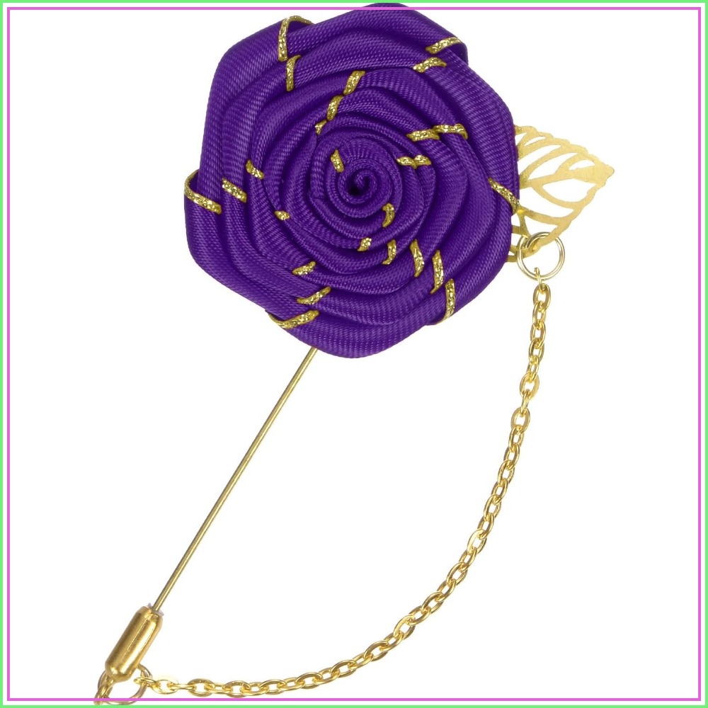 Rose Brooch Pin Cloth Rose Flo - Men Accessories For Wedding ulasan dan harga