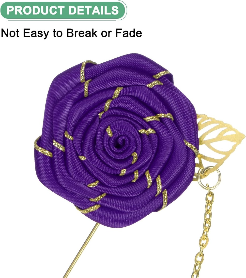 Rose Brooch Pin Cloth Rose Flo - Men Accessories For Wedding ulasan dan harga
