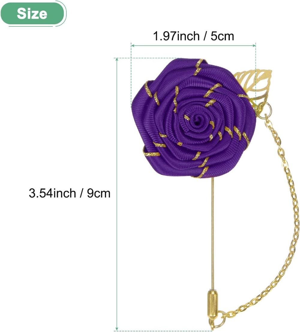 Rose Brooch Pin Cloth Rose Flo - Men Accessories For Wedding ulasan dan harga