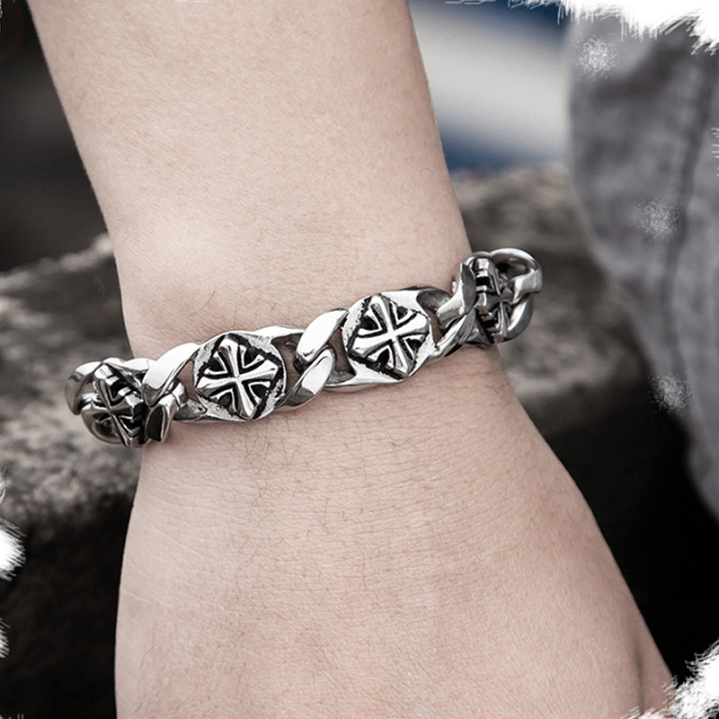 Trend Retro Celtic Cross Patte - Men Accessories Ring And Bracelet ulasan dan harga