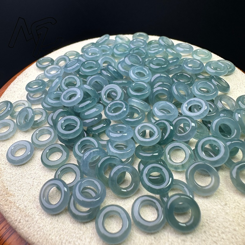 10pcs A Green Jade Blue Water  - Men Accessories Ring And Bracelet ulasan dan harga